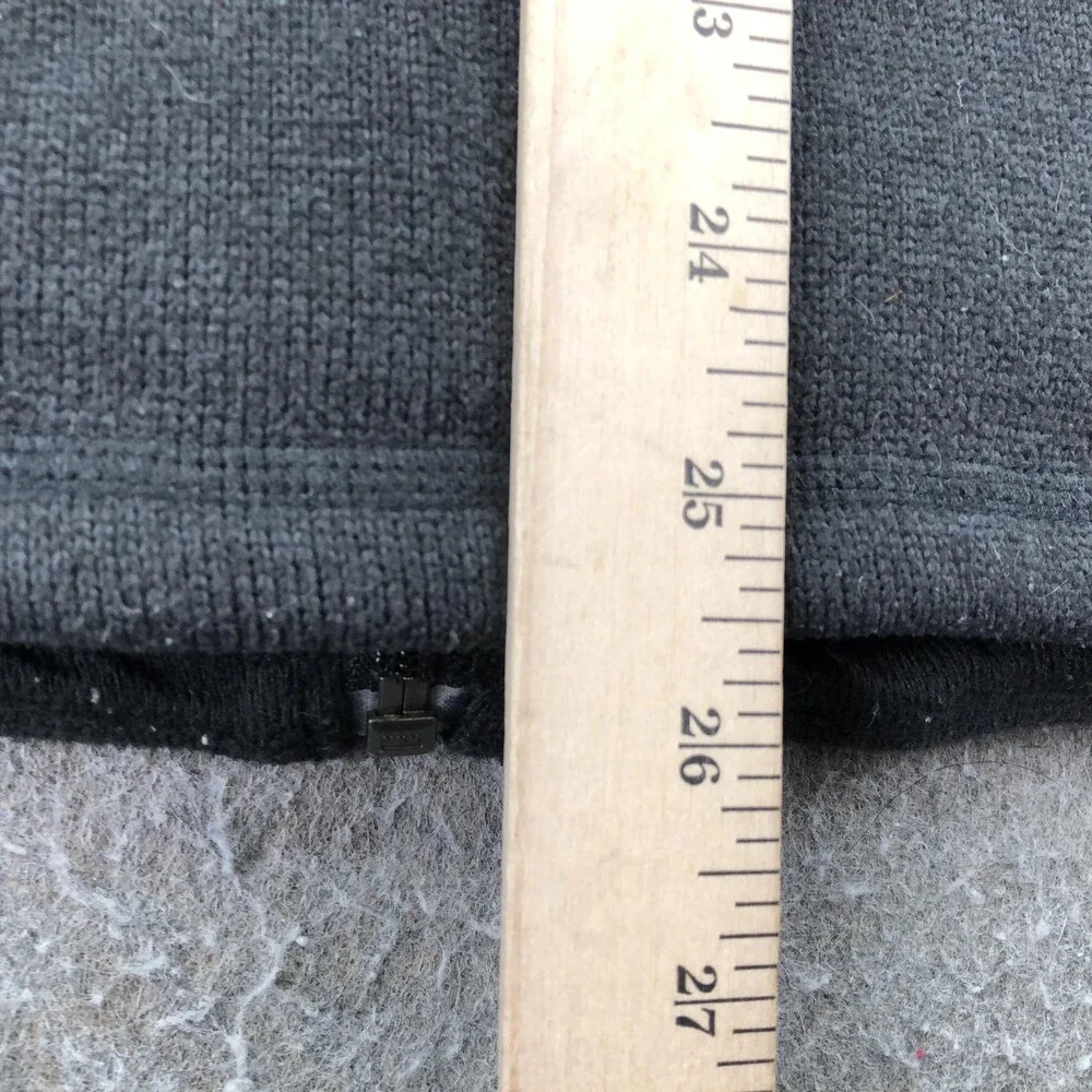 The North Face Jacket Mens Medium Gray Fleece Full Zip Sherpa Outdoor Hiking